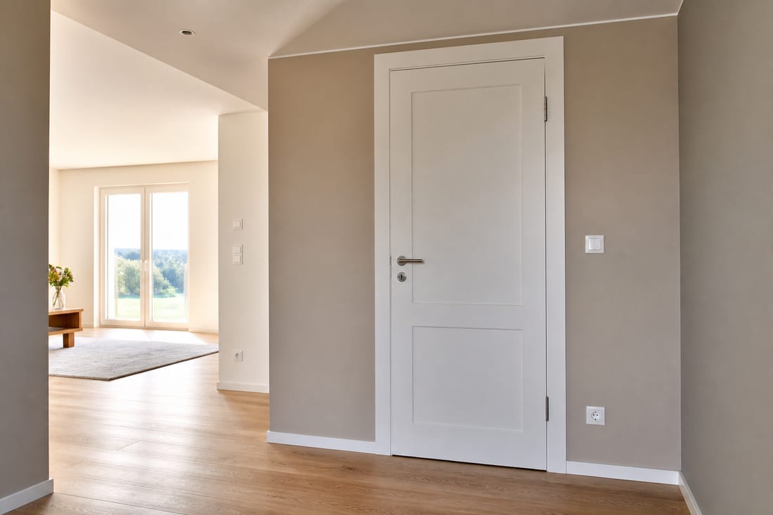 Exemple : pose d'une porte intérieure